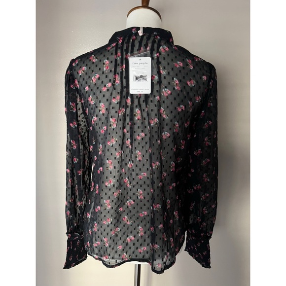 Free People Flowers In December Blouse - Picture 12 of 15